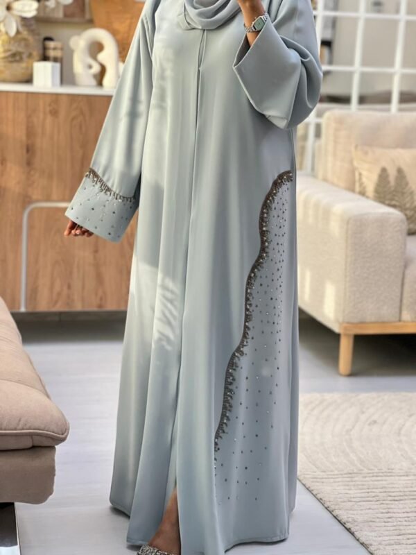 Serene Mist Pearl Abaya