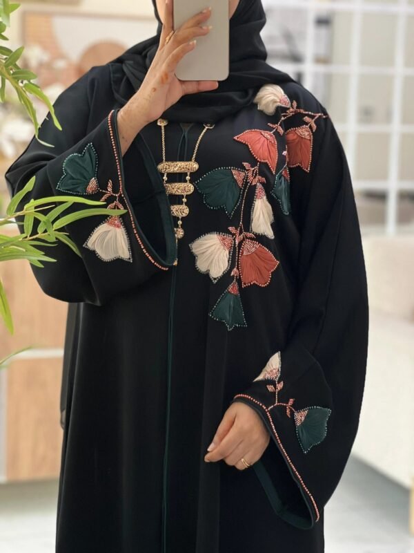 Midnight Bloom Abaya