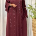 maroon abaya 1