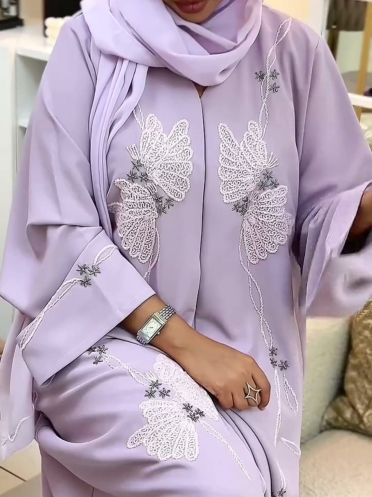 lavender noor abaya – ado 1219