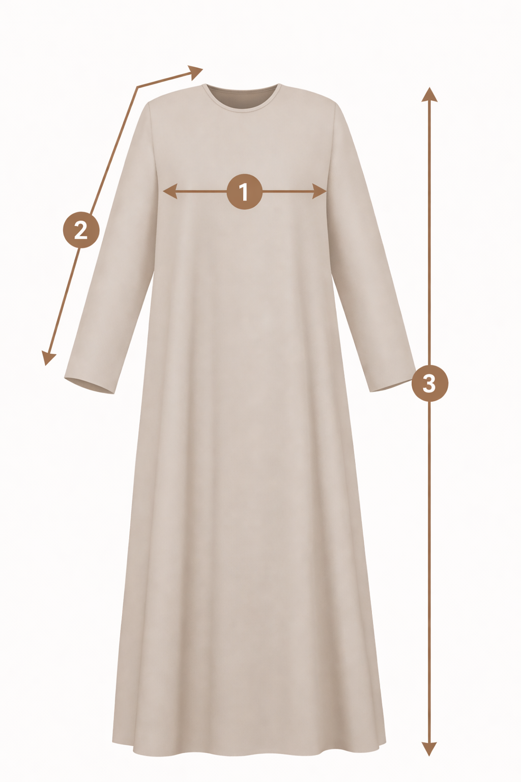 Abaya Size Guide