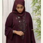 zahra royal beaded abaya – ado 1220