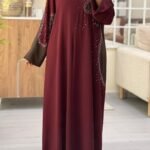 garnet pearl luxe abaya – ado 1234