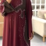garnet pearl luxe abaya – ado 1234