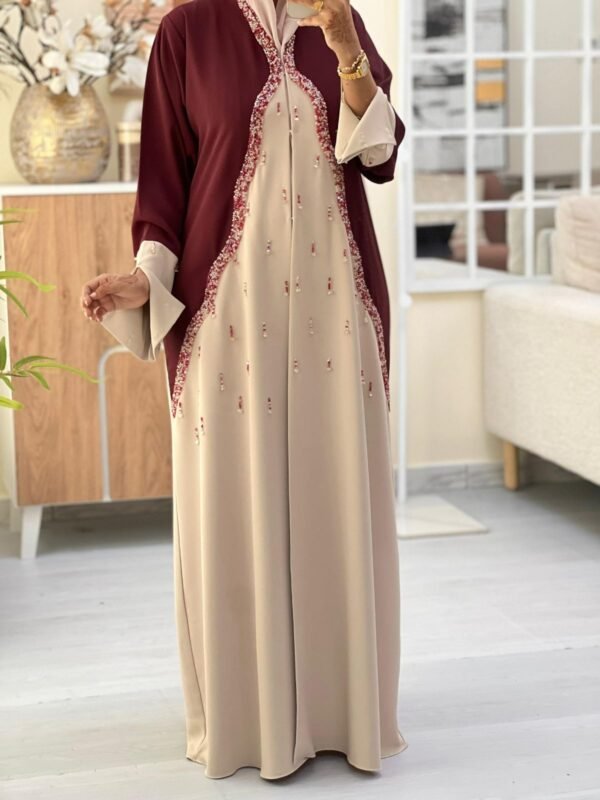 ruby veil elegance abaya – ado 1233