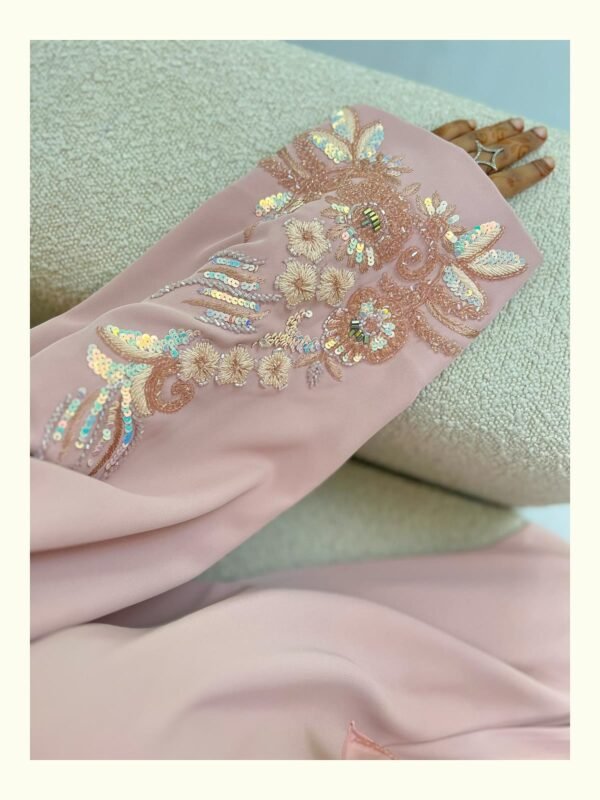 blush petal elegance abaya – dusty pink – ado 1228