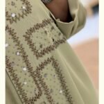 olive noor elegance abaya – ado 1230
