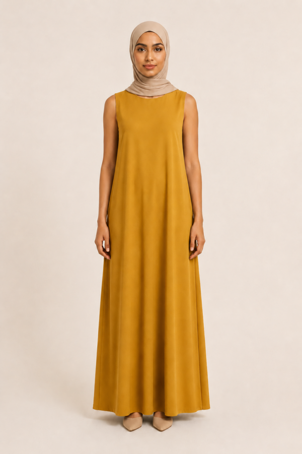 ado-0081-mustard-gold-plain-inner-dress-3