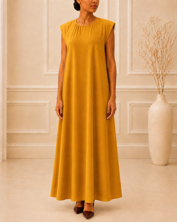 Golden Yellow Plain Inner Dress