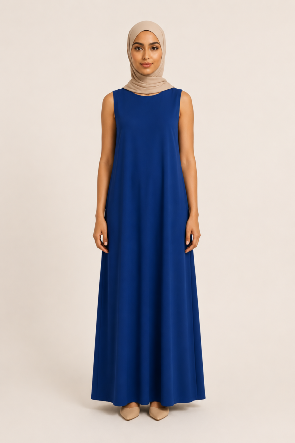 Royal Sapphire Blue Plain Inner Dress