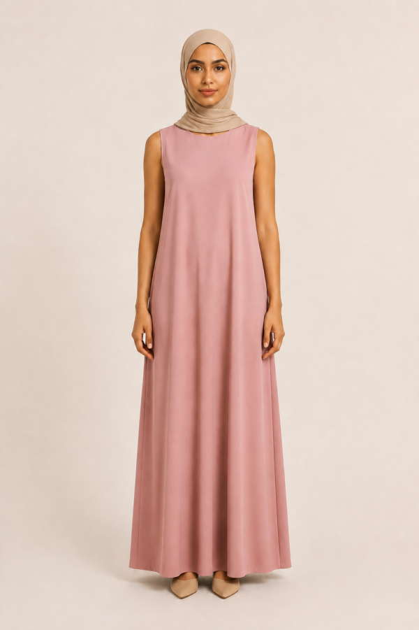 Dusty Pink Plain Inner Dress