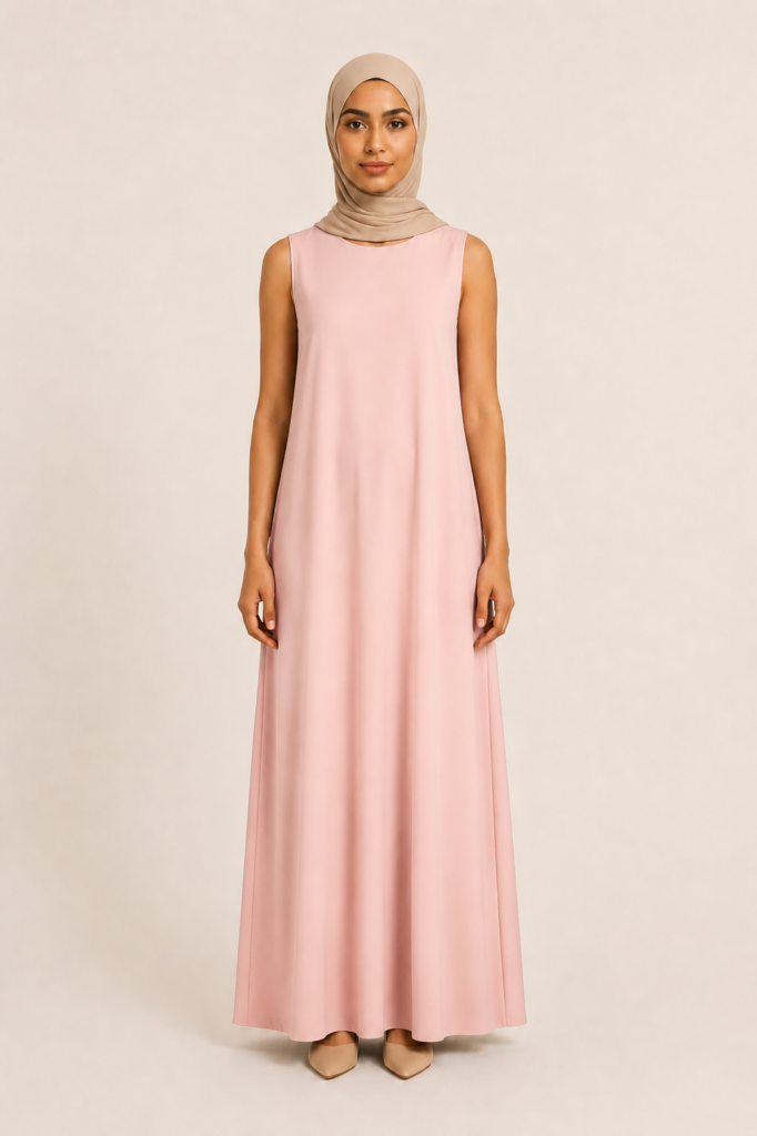 Blush Pink Plain Inner Dress