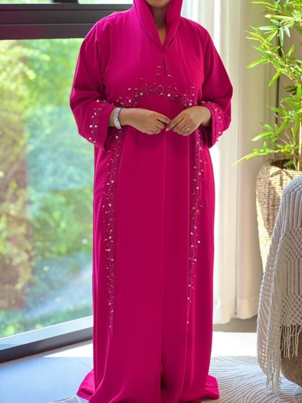 Fuchsia Étoile Luxe Abaya