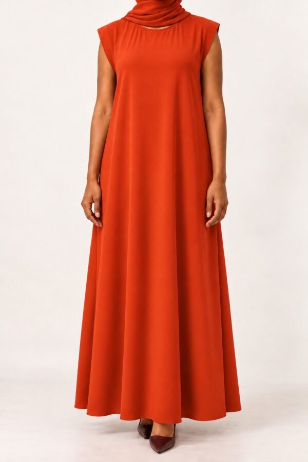 Orange Plain Inner Dress