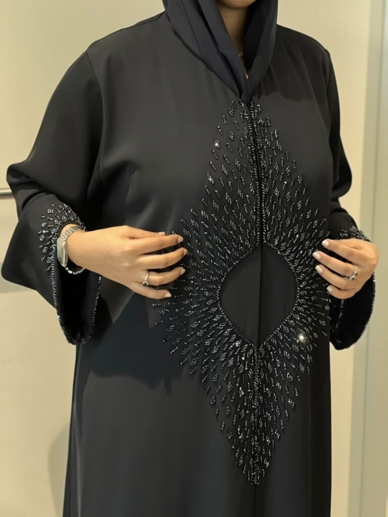Midnight Halo Abaya – ADO-1248