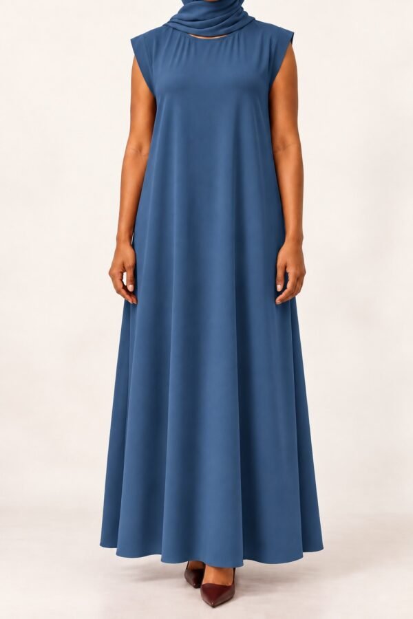 Blue Plain Inner Dress