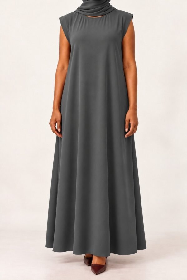 Grey Plain Inner Dress