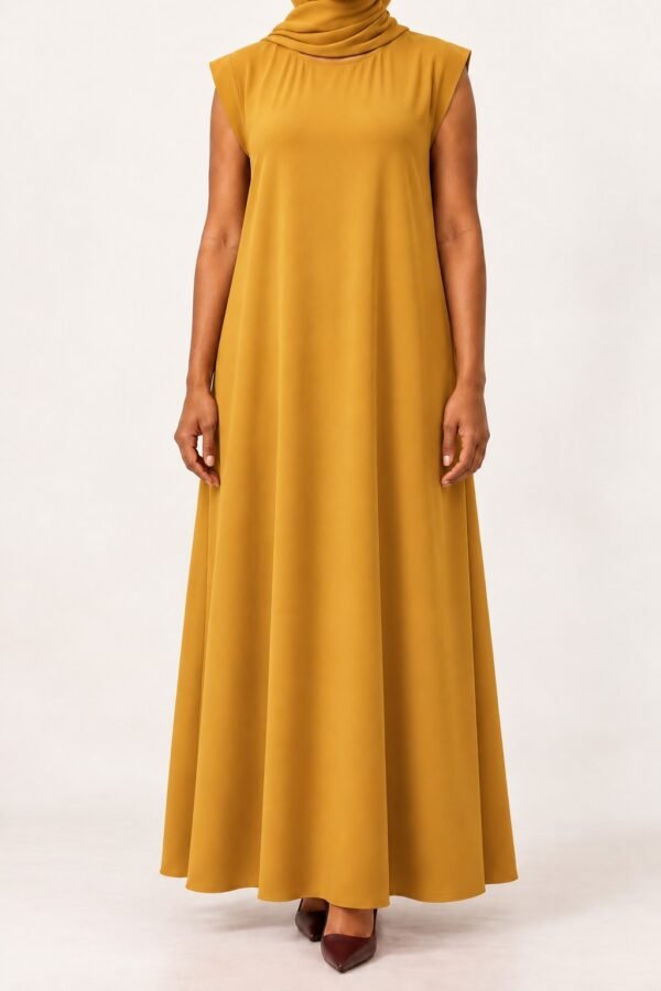 Mustard Gold Plain Inner Dress