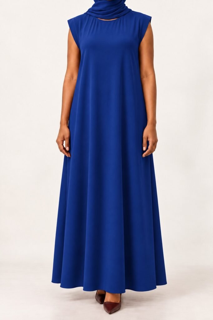 Royal Sapphire Blue Plain Inner Dress